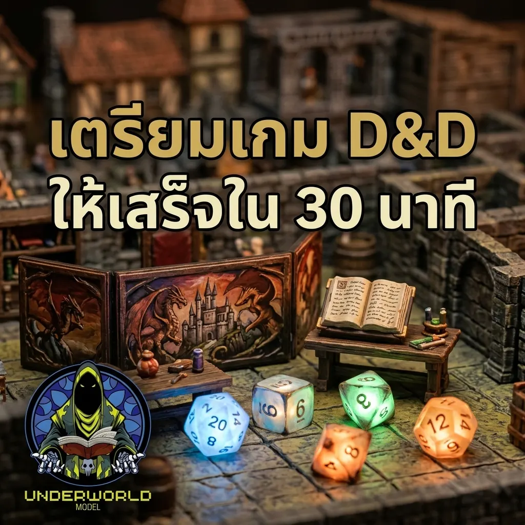 เพื่อน ๆ ที่อยากลองเป็น DM แต่ไม่กล้าสักที — เคยคิดแบบนี้ไหมครับ: "ขนาดดูคลิปยังงง แล้วต้องเตรียมเกมเองกี่ชั่วโมงเนี่ย"?